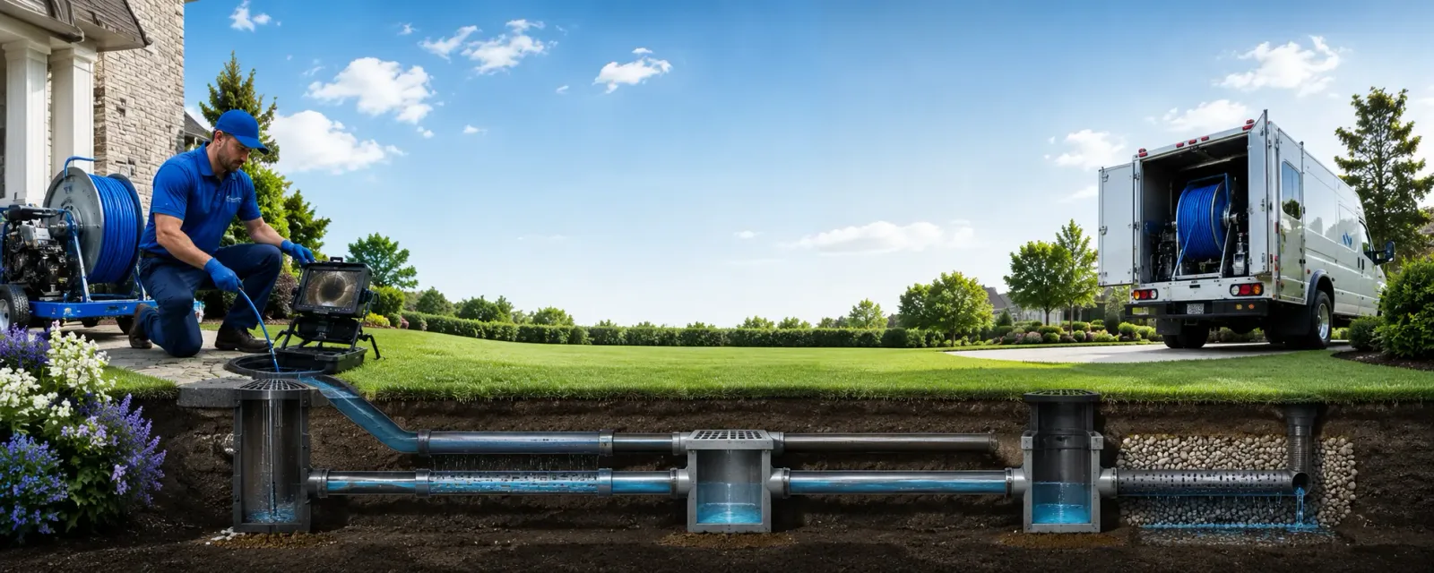Outdoor drain cleaning information for Sparks, OK